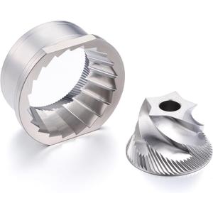 Conical Grinder Upper Lower Burrs Compatible with Breville Sage Barista Express Impress Espresso Touch Coffee Machines BES870/875/876/860-5 star (Pre 1926 PDC) (Stainless steel)