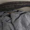 ZNSAYOTX 1 Piece Jacquard Couch Covers for 2 Cushion Couch High Stretch Loveseat Slipcover for Pets Dogs Anti Slip Love Seat Sofa Slipcover Furniture Protector (Loveseat, Dark Grey) (Medium (55"-69"))