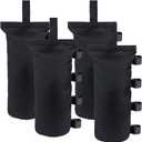 Joramoy Heavy Duty Canopy Weight Bags(120LBS) for Pop up Canopy Tent, Canopy Weights Set of 4, Leg Weights Sand Bags for Instant Outdoor Sun Shelter Patio Umbrella(Without Sand) (Black)