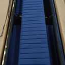 FFH 2 Pieces Velvet Living Room Sets, Modern 2 Seater Loveseat Sofa and 3 Seater Sofa Couch, Navy Blue