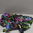 Itzel Women's Ruched Twist Front One Piece Swimsuit Tummy Control Push Up Vintage Retro Bathing Suits, Size: 14