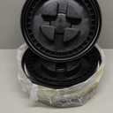 4 Pieces 5 Gallon Black Bucket Lids, 12inch Leak-proof Plastic Seal Screw Top Airtight Lids, Reusable Drum & Pail Seal Lid for Pet Food Storage, Home Paint Storage and Industrial Storage Buckets