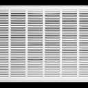 30" X 24 Steel Return Air Filter Grille for 1" Filter - Removable Frame - HVAC Duct Cover - Flat Stamped Face - White [Outer Dimensions: 32.5 X 25.75]