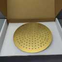 BESy Shower System with 10 Inch Round Rain Shower Head and Handheld Wall Mounted, High Pressure Rainfall Shower Faucet Fixture Combo Set with 2 in 1 Handheld Showerhead for Bathroom, Brushed Gold