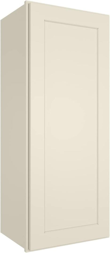 LOVMOR Kitchen Wall Cabinet & Cupboard, Medicine Cabinet,Bathroom Cabinet Wall Mounted with Doors and Shelves, 12" D*15" W*42" H, Shaker Antique White