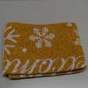 Geelin  Pcs Winter Welcome Mat Snowflake Door Mat Outdoor Black and White Buffalo Checkered Rug Decorative Snowflake Imitation Coir Layering Rug for Front Door Entrance