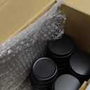 Therwen 96 Pcs Aluminum Tin Jars Containers Metal Leak Proof Cosmetic Tin Jars Containers Round Screw Lids Lip Balm Can Empty Refillable Cosmetic DIY Storage (1 x 2.7 Inch,Black)