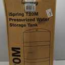 iSpring T20M 20 Gallon Pre-Pressurized Tank for Reverse Osmosis (RO) Systems with 14 gallons of Water Storage Capacity, White