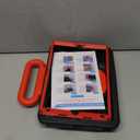 Kids Case for iPad 7th/8th/9th Gen,iPad 10.2 inch 2021/2020/2019 Case with Adjustable Portrait Landscape Stand Handle,Heavy Duty Protective Kids Child Friendly Cover for iPad 10.2 inch. (Black-Red)