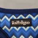 rabbitgoo Step-in Dog Harness, Puppy Vest for Small Sized Pet Easy Put on and off, Lightweight, Soft, Breathable Quick-Dry Air Mesh for Comfortable Secure Walking, Blue Zigzag, M