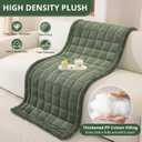 OstepDecor Washable Couch Cover for Dogs, Thick Pet Friendly Sofa Covers, Soft Couch Protector, Paw Cart Sofa Slipcovers, Cushion Protector for Leather, Sectional, Loveseat (20" x 24", Green)
