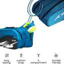 HUNDRED Cosmogear Badminton Kit-bag (Size: Large) | Double Zipper | Bag with Front Zipper Pocket | Material: Polyester| Padded Back Straps | Easy-Carry Handle, Teal- Black