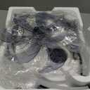 ZMISHIBO Ceiling Fans with Lights and Remote, 19.7'' Low Profile Ceiling Fan, 3000-6000K Dimmable Modern Flush Mount LED Fan Light, 6 Wind Speeds, Black Fandelier Ceiling Fans for Bedroom