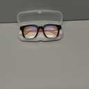 Madison Avenue Oversized Blue Light Blocking Glasses for Women Fashion Blue Light Blockers Anti Eyestrain & UV Protection Computer Eyeglasses (Brown Demi Pink)