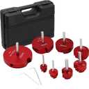 8Pcs PVC Pipe Reamer, Plastic PVC Pipe Fitting Reamer Plumbing Tools Kit Fit into Standard 1/2" Drills PVC Pipe Reamer Tool Contains PPR75, PPR100, PPR125, PPR150, PPR200, PPR250, PPR300 and PPR400