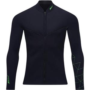 WYYHAA Wetsuits Top Jacket Women Men, 3mm Neoprene Long Sleeve Front Zipper Wetsuits Jacket Keep Warm for Cold Water Diving Surfing Kayaking Swimming (X-Large)