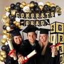 Graduation Decorations Class of 2025,Grad 2025 Boxes, Balloons of Number 2025 for Men Women Graduation Party Decoration (Gold）