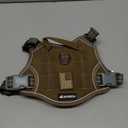 BUMBIN Tactical Dog Harness for Medium Dogs No Pull, Famous TIK Tok No Pull Dog Harness, Fit Smart Reflective Pet Walking Harness for Training, Adjustable Dog Vest Harness with Handle Brown (M(Neck:16-20", Chest:17-27"))