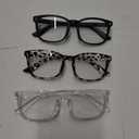 Gaoye Stylish Blue Light Glasses for Woman - Computer Glasses 99% Blue Light Blocking - Lightweight TR90 Frames - 3 pack
