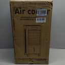 Portable Evaporative Air Cooler, Quiet Windowless Swamp Cooler with 4 Ice Packs, 2 Gallon Water Tank, Remote Control, 4 Modes & 3 Speeds, Oscillating Cooling Fan for Bedroom, Living Room and Office, 22'*12'*11'