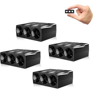 Elook Upgraded Deer Whistles for Car, Deer Horn for Car, Save Deer Whistle for Vehicles, Trunks, Motorcycle, Three-Horn, 4 Pack (Patented Product)