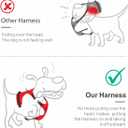 PoyPet No Pull Dog Harness, [Release on Neck] Reflective Adjustable No Choke Pet Vest with Front & Back 2 Leash Attachments, Soft Control Training Handle for Dogs (Light Pink,S)