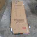 Shower Glass Panel 20.5" W x 78" H, Fexed Shower Sreen for Walk-in Bathroom, 5/16"(8mm) SGCC Clear Tempered Glass Shower Wall Panels, Matte Black