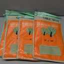 Exquisite Ruffle Table Skirt Orange 4 Pack 14 Ft Long Table Skirts for Rectangle Tables 6ft Plus or Round Tables Skirts with Adhesive Strip for Gender Reveal Decor & Happy Birthday Parties