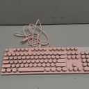 Nulea RT05C Wired Ergonomic Keyboard, Split Keyboard with Cushioned Wrist Rest, Adjustable Tilt Legs, Plug and Play, USB Corded, Compatible with Windows/Mac (Pink)