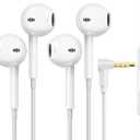 Wired Earbuds 3.5mm Headphones with Mic, 90 Plug in Earbuds Clear Call HiFi Stereo Earphones for iPhone Samsung PC Laptop Chromebook Switch