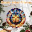 2 x Christmas Ornaments, Christian Cross Ornament, Xmas Decor, Christmas Tree Ornaments, Xmas Decorations for Tree, Holiday Ornament, Christian Gift, Religious Gifts