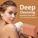 Bee & Flower Soap Bar Sandalwood Soap Valentines Day Gifts for Her Moisturizing Bath Soap Bars Nourishes Your Skin 4.4 oz(Pack of 4)