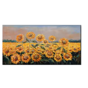 Rustic Sunflower Canvas Picture Kitchen Wall Art, Black and White Flower Prints Poster Artwork for Office Decoration Farmhouse Yellow Sunflower Painting for Living Room Bedroom Home Wall Decor 58in x 29in