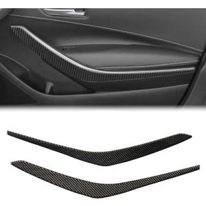 Real Carbon Fiber Interior Door Armrest Handle Panel Trim Compatible with 20202026 Toyota Corolla & 20192026 Corolla Hatchback, Interior Decor Sticker Accessories