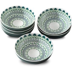 Howise Set of 6 Deep Soy Sauce Dishes, 3.7 inch Ceramic Dipping Bowls 4 oz Small Dip Bowls Sauce cups for Condiment Sushi Bowl, Mini Bowl for Side Dish, Ketchup, Soy Appetizer Plates