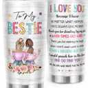 Friendship Gifts for Women Friends - Galentines, Valentines, Birthday, Christmas Gift Ideas for Best Friend, Bestie, BFF - Presents for Female Unique - 20 Oz Stainless Steel Coffee Tumbler (White)