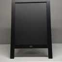A Frame Chalkboard by HBCY Creations: 20x30 Solid Wood A-Frame Sign Black Double-Sided Magnetic Board, Chalkboard Menu Board, for Restaurants, Cafs, Weddings - Heavy Duty Hinges