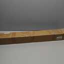 1 Pack 35"x3"x3" Horizontal Aluminum Deck Railing Post, Level Middle Post, Black Textured Powder-Coat Finish Horizontal Rail System for Outdoor Decks, Porches & Balconies