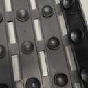 MBOSS Bath Tub Shower Mat Non Slip Bathtub Mats for Bathroom Shower Floor Mat Bath Mats for Shower Tub Anti Slip Shower Mat with Drain Hole and Large Suction Cups (Black, 27.5 X 15.7 Inch)