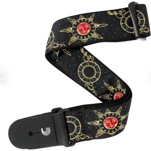 D'Addario 50MM Nylon Guitar Strap, SUN AND MOON
