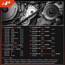 A-Premium 91.85 In Engine Serpentine Belt Fit For Ford, Audi, GMC, Hyundai, Jeep, Chevy, Buick, Laforza, Lincoln, Mazda & Mercury Cars - Escape, Fusion, Mustang, E-150 Econoline, Q5, Q7, A6, A8