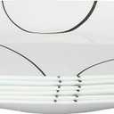 Corelle Vitrelle 6-Piece Salad Plate Set, Triple Layer Glass and Chip Resistant, Lightweight Square 8-1/2-Inch Plates Set, Splendor