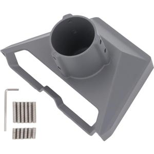 Gen 3 Pipe Adapter, Pole Mount Internet Kit Satellite Standard Dish Bracket Adapter, for V3 Roof Mounting Plate Holder Adapter Accessories (Gray)