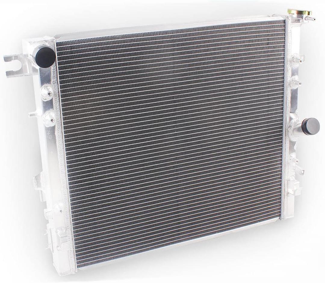 OHOB-COOL Full Aluminum Radiator For Jeep Wrangler Unlimited Rubicon Sport Rubicon 3.6L 3.8L V6 2007-2017,2018 JKU, Size: 07-18 Wrangler