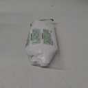 BGment White Linen Cafe Curtains 30 Inch Length, Rod Pocket Half Drapes Light Filtering for Bathroom Kitchen Window Over Sink Ring Clips Decorative, 34 Inch Wide Each Panel