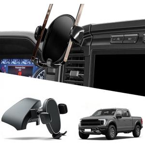 Phone Holder for F150 (2021-2024, 14th Gen), Dash Phone Mount for Truck, 360 Mobile Holder, Hands Free Automobile Cradlest for iPhone, Samsung & Android, Car Gadgets & Accessories for Ford F-150