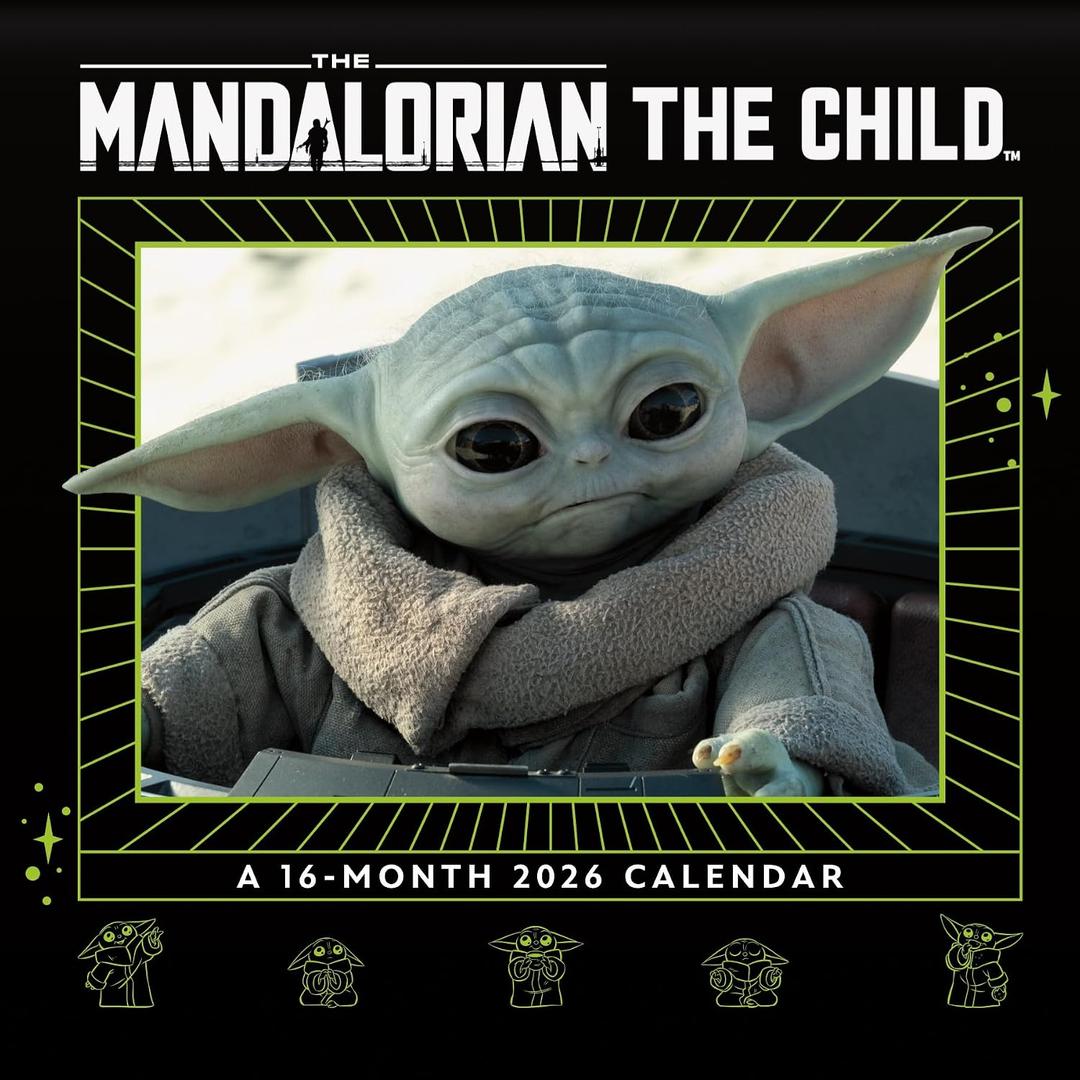 2026 Star Wars: Mandalorian - Grogu Wall Calendar