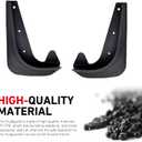 2 PCS Car Mud Flaps, Rear Tire Anti-Splash Mudguard Kit, ABS Waterproof Protection Fender Flap, Left Right Mudguard Protector, Tire Modification Accessory for Most Cars SUVs (Black)