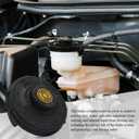 Brake Fluid Cap, Brake Fluid Reservoir Cap, Master Cylinder Tank Fluid Reservoir Cover Compatible with Honda Accord Fit EV Hybrid, Replaces OEM# 46662-SLE-J01, 46662-SDC-A02, 46662-S8A-003