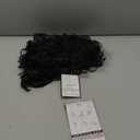 Baruisi Short Curly Mens Black Wig Fluffy Synthetic Cosplay Halloween Hair Wig for Men